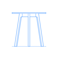 Furniture Dining Tables Blu Dot Apt Cafe Table Round Laser Cut Svg File, Free Vectors File